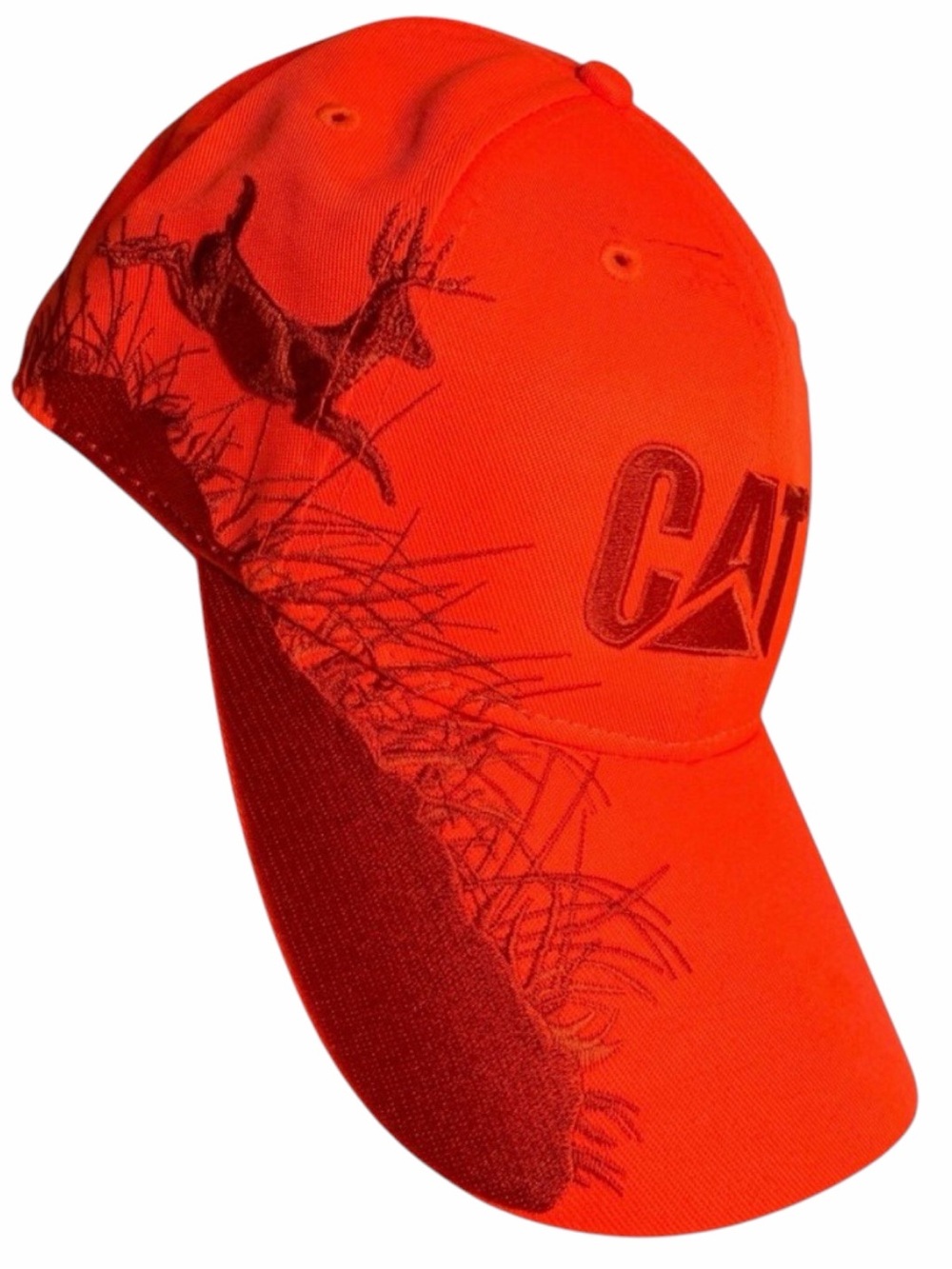 CAT Caterpillar DRI‎ DUCK Blaze Orange Deer Hunting Hat Cap NWT